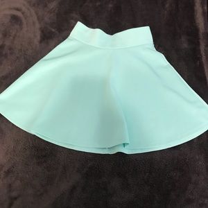 Mint green skater skirt